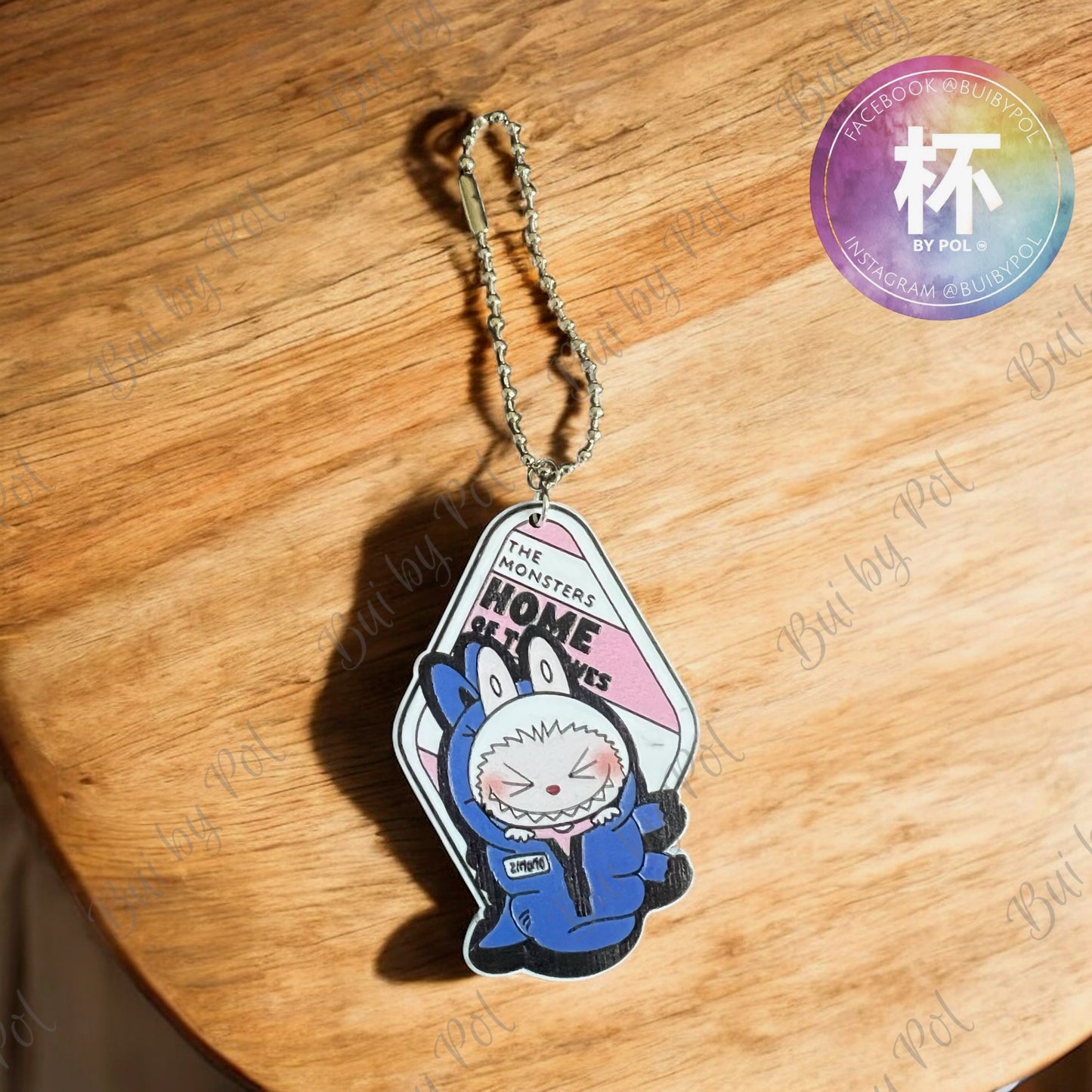 Labubu motel Keychain