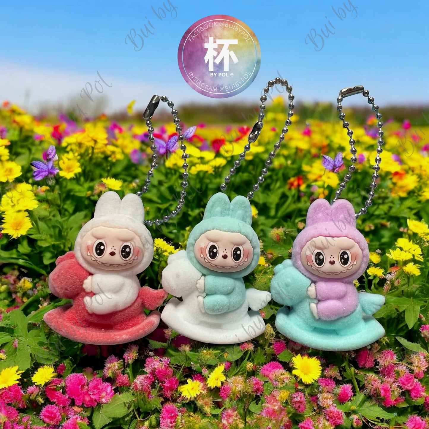 Labubu Riding Horse Cup Charm