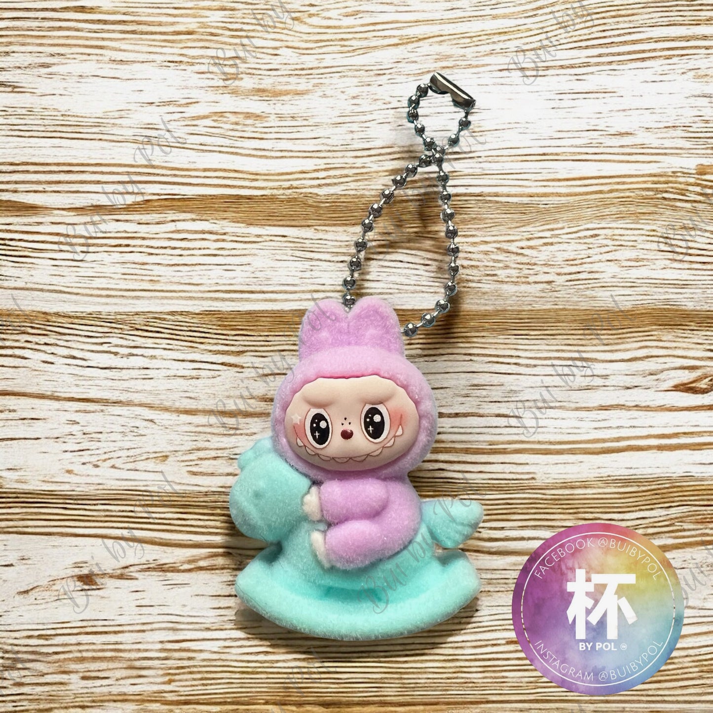Labubu Riding Horse Cup Charm