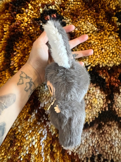 Custom Grey Long Ears Labubu