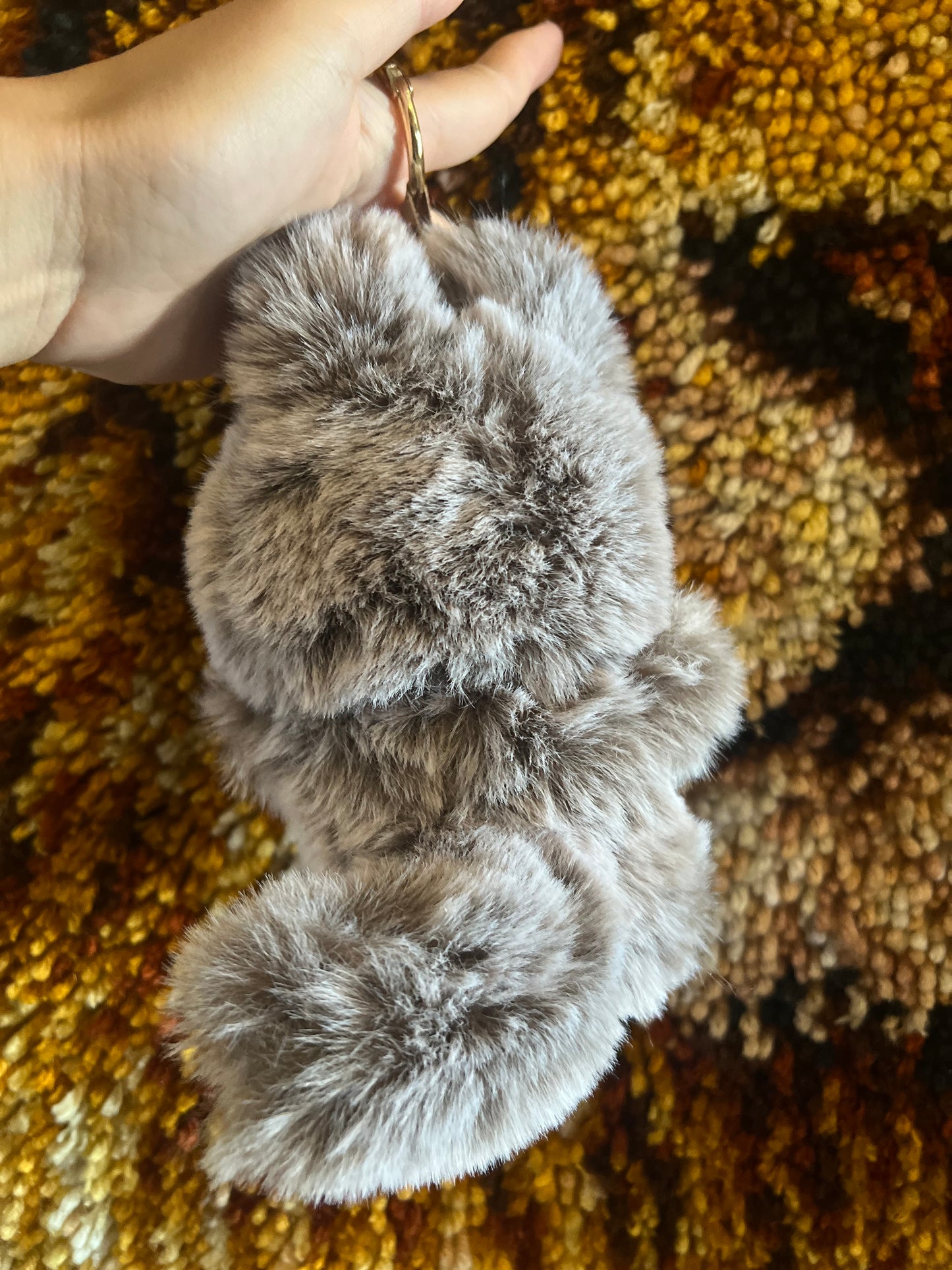 Custom grey fluffy Labubu