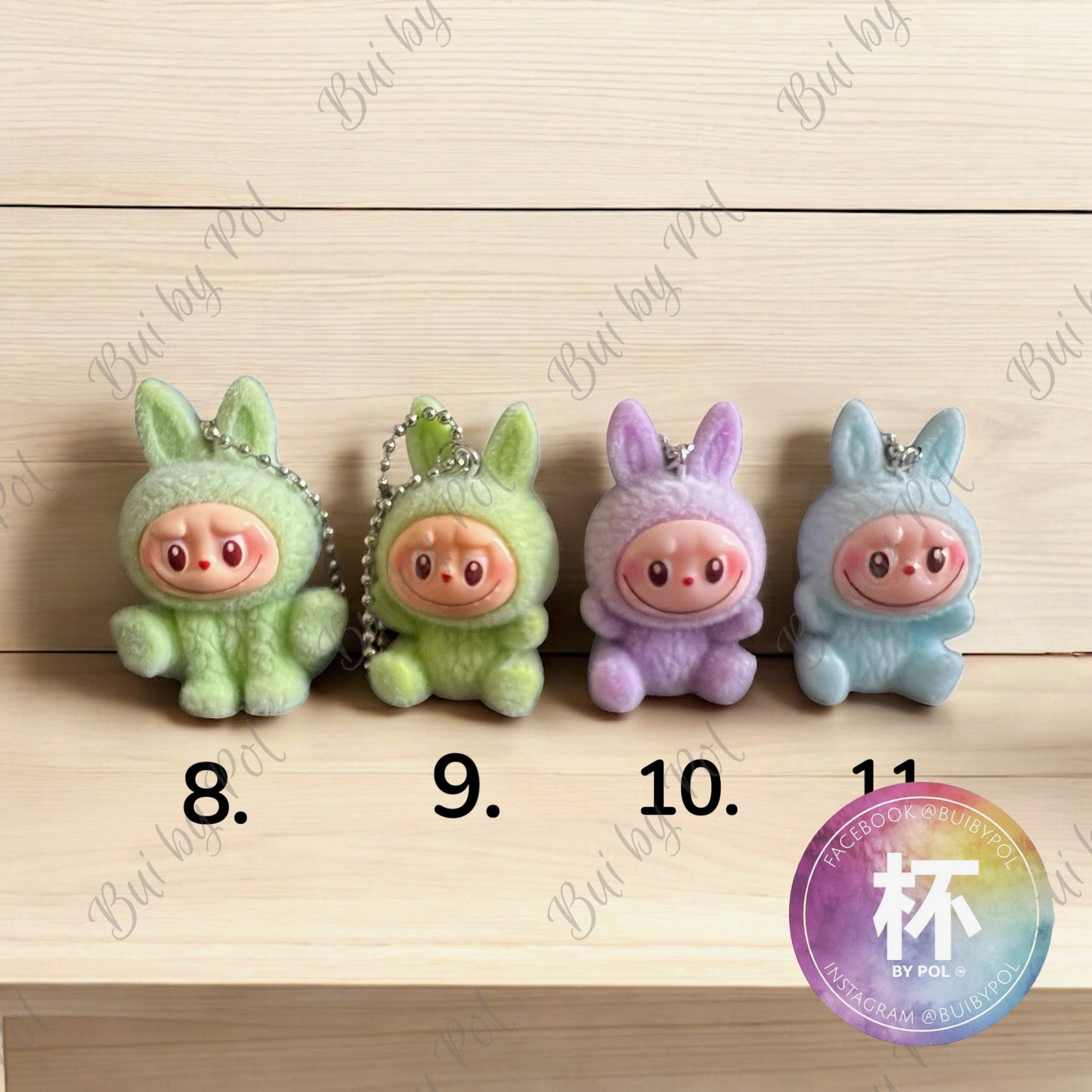 Labubu Lazy Yoga Cup Charm