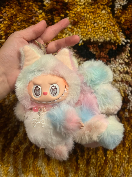Custom Rainbow Nine Tails Fox Labubu