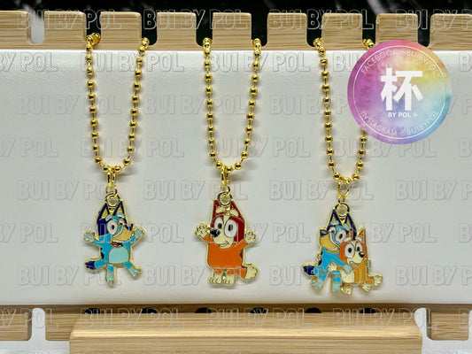 Blue Dog Cup Charm