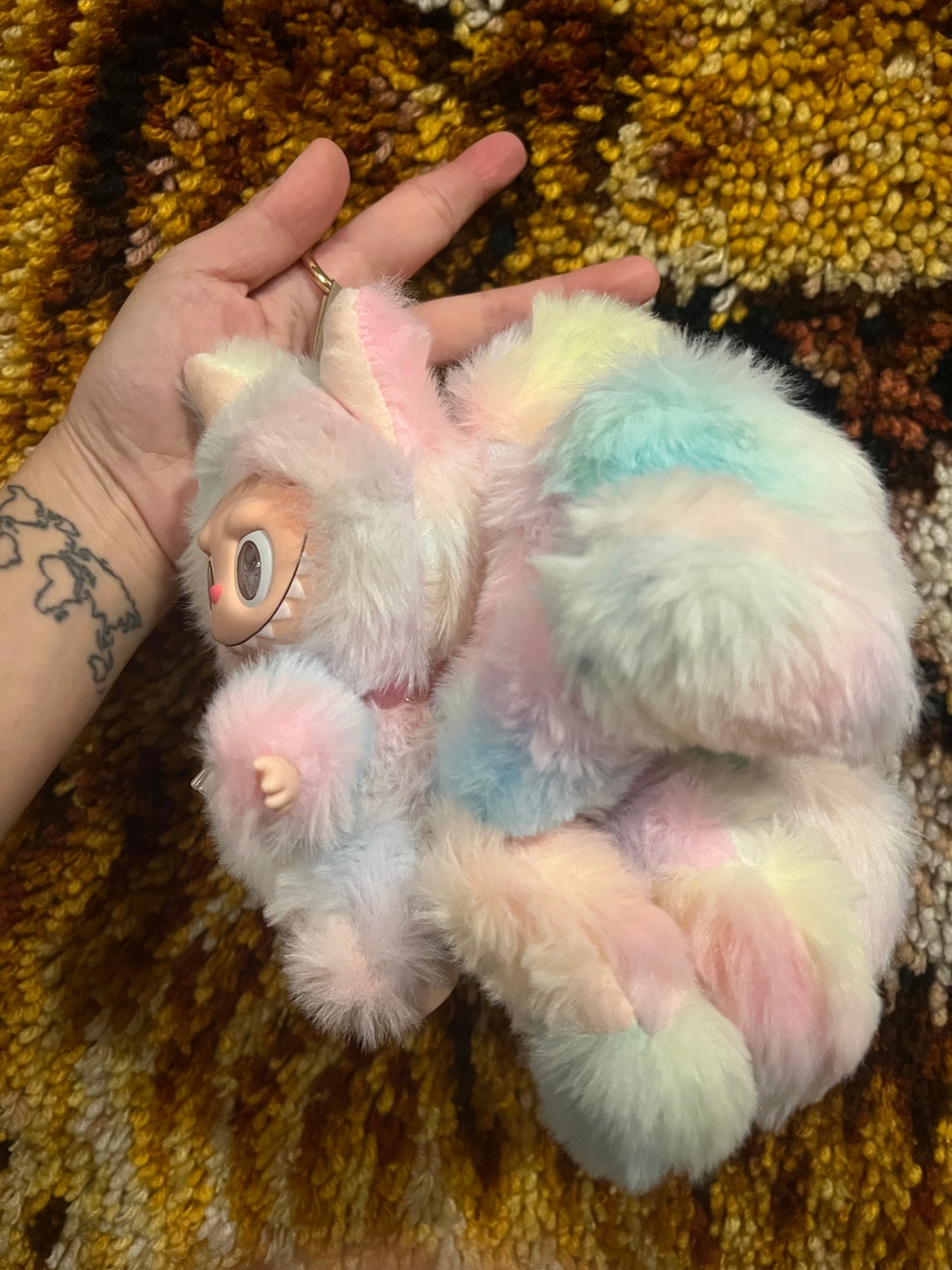 Custom Rainbow Nine Tails Fox Labubu