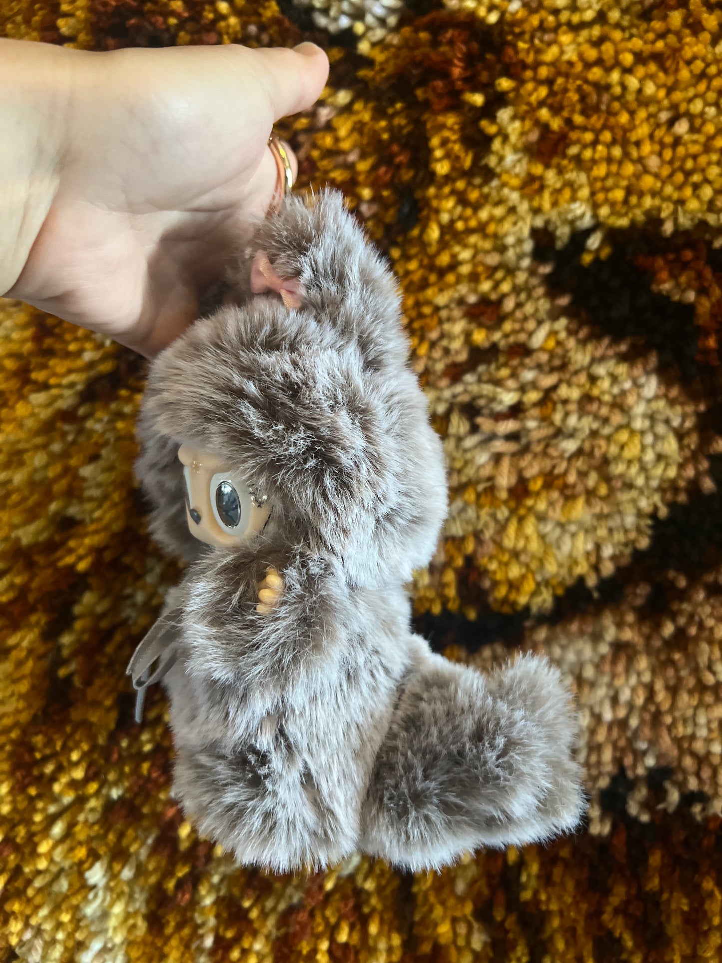Custom grey fluffy Labubu