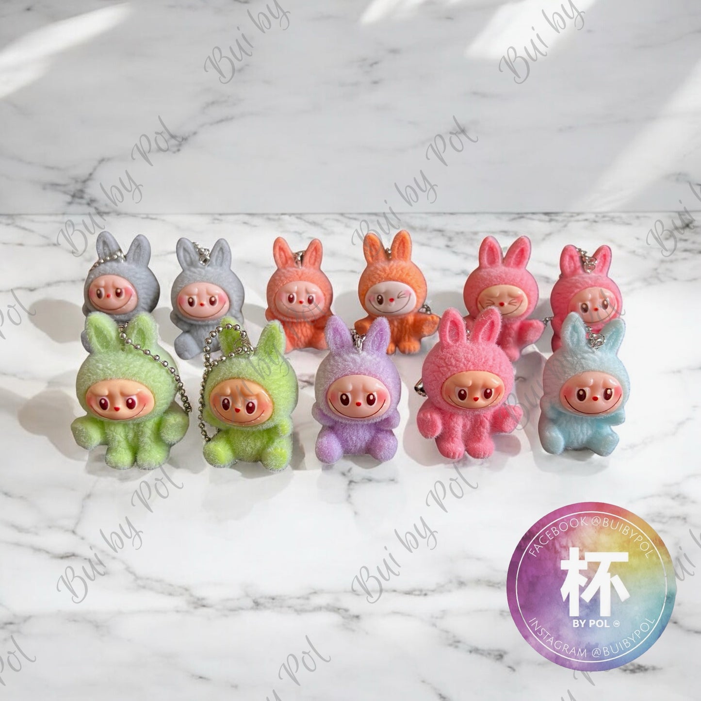 Labubu Lazy Yoga Cup Charm