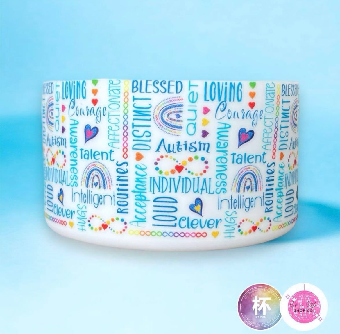 Autism Acceptance Tumbler Boots