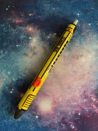 School Bus Driver Glitter Pen