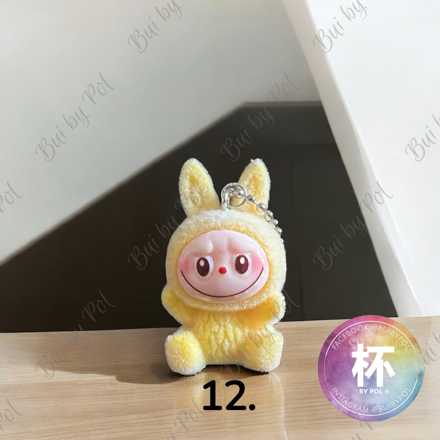 Labubu Lazy Yoga Cup Charm