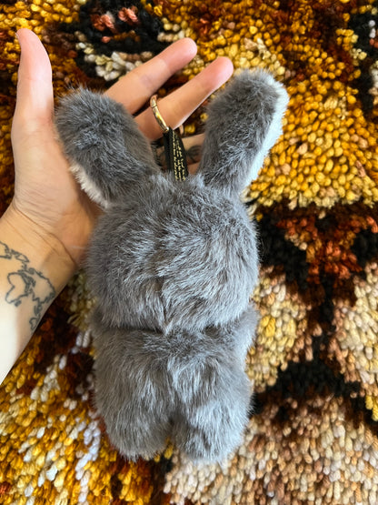 Custom Grey Long Ears Labubu
