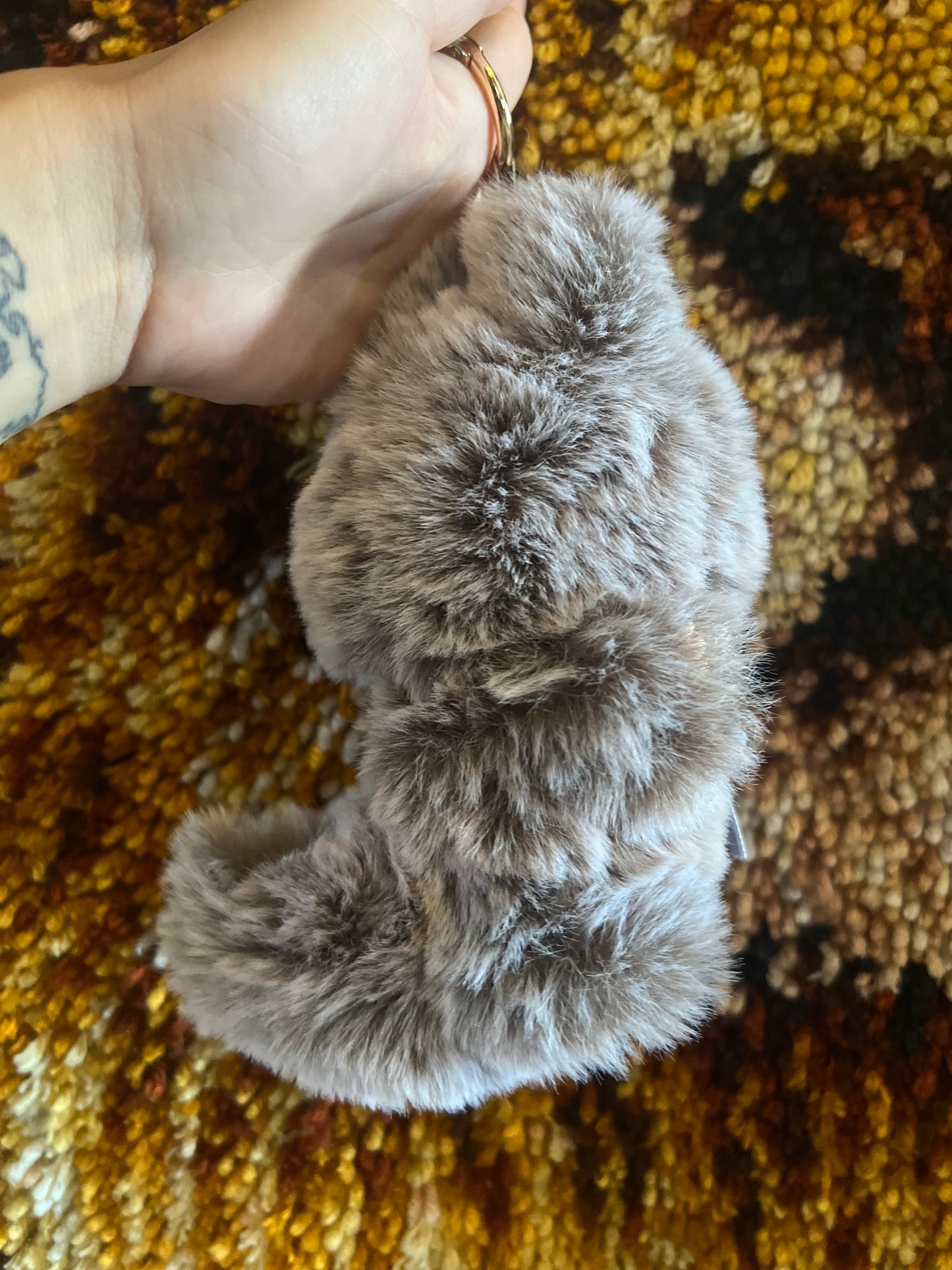 Custom grey fluffy Labubu