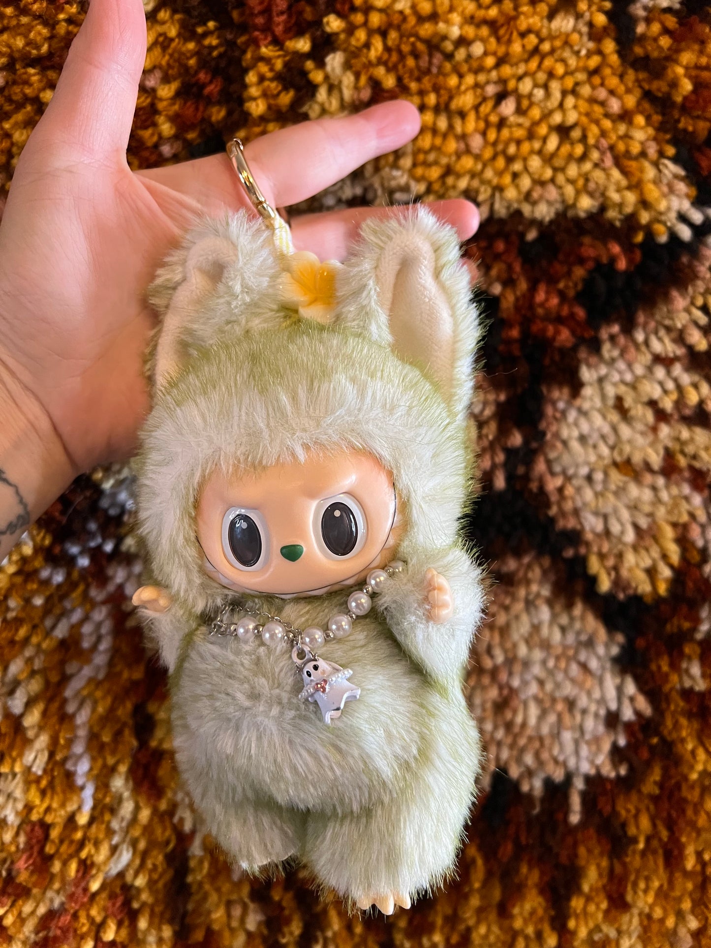 Custom Green Fox Labubu