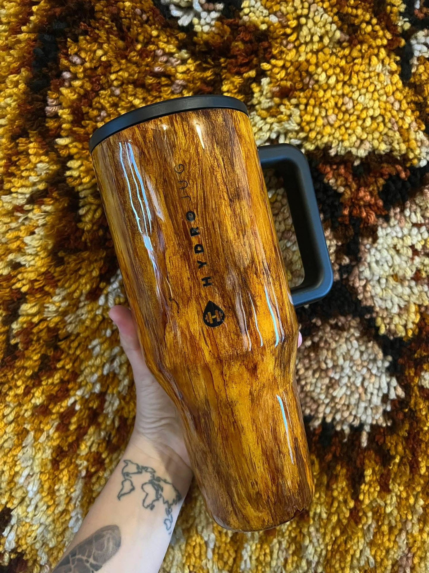 Custom Hydrojug woodgrain tumbler (40oz)