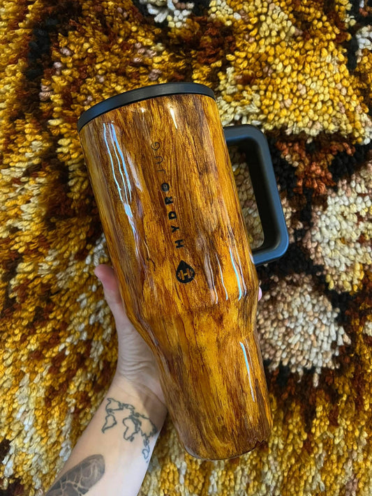 Custom Hydrojug woodgrain tumbler (40oz)