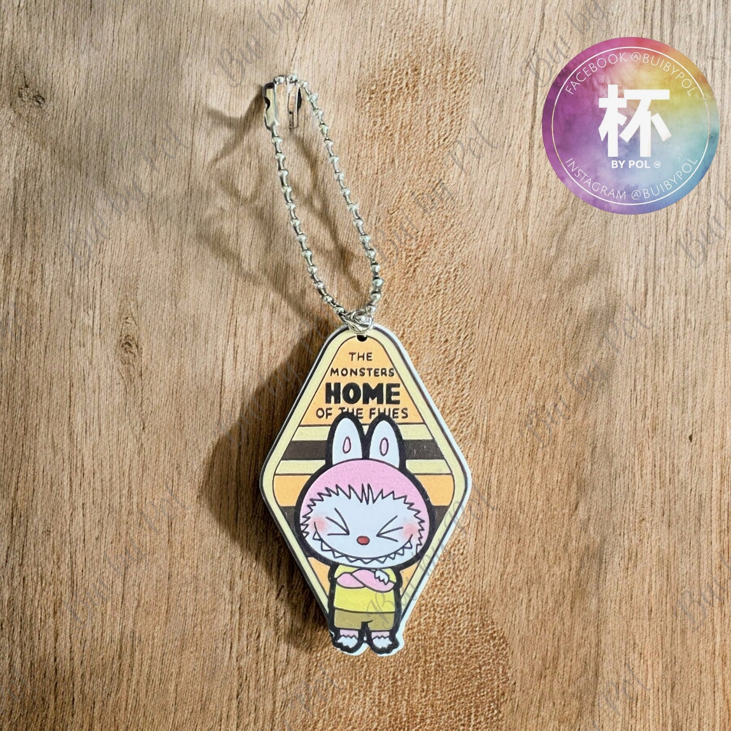 Labubu motel Keychain