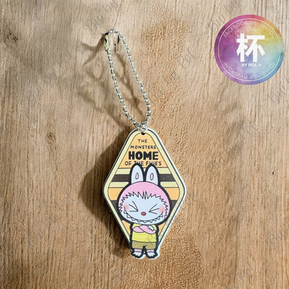 Labubu motel Keychain