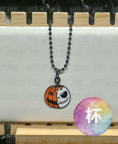 Pumpkin and Jack Cup Charm
