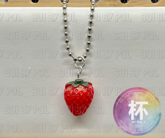Strawberry Cup Charm